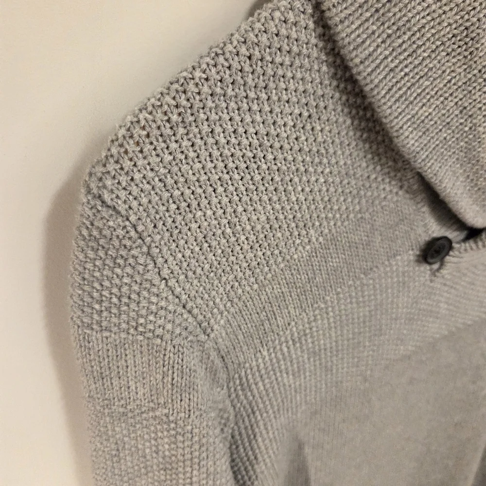 RW&CO Men’s Grey Knit Sweater XS 100% Cotton Slim Fit - Picture 4 of 8